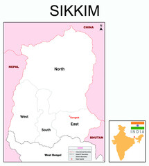 Sikkim map