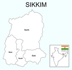 Sikkim map