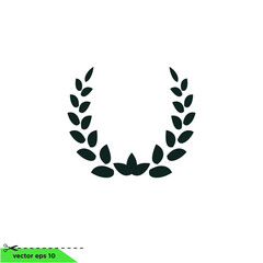 laurel wreath icon winner award symbol