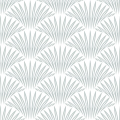 Seamless floral pattern in vector, beautiful decorative palm tree from leaves 