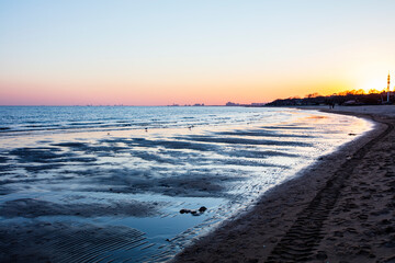 Evening view by the sea
