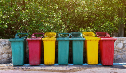 bin, trash bin plastic at the park, dustbin for garbage waste, wheel bin plastic for waste container