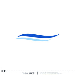 modern wave swoosh logo template