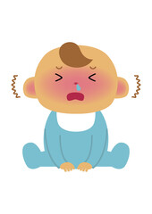 赤ちゃんのイラスト-新生児。
人物のイラスト素材。
