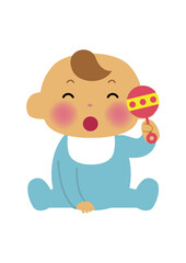 赤ちゃんのイラスト-新生児。
人物のイラスト素材。
