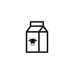 milk box icon vector illustration simple design element