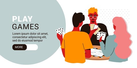 Board Games Family Banner