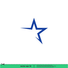 star icon vector illustration logo template simple design element