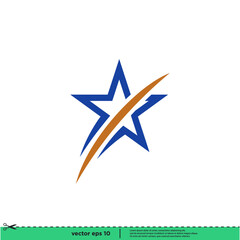 star icon vector illustration logo template simple design element