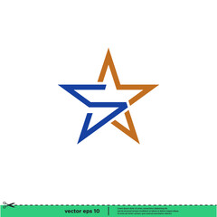 Fototapeta premium star icon vector illustration logo template simple design element