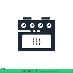 oven bakery icon vector illustration logo template