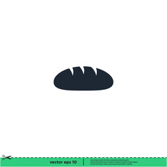 bread icon vector illustration simple design element