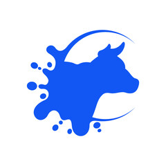 milk icon vector illustration logo template