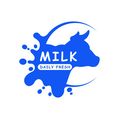 milk icon vector illustration logo template