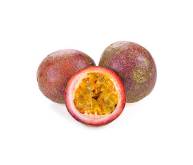 passion fruit isolated on white background