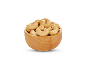 cashew nuts on white background