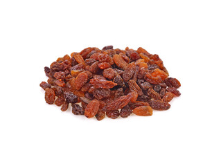 Raisins isolated on white background