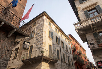 Fototapeta na wymiar Verona, beautiful view of the historic center.