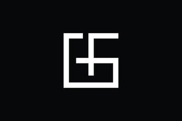 GF logo letter design on luxury background. FG logo monogram initials letter concept. GF icon logo design. FG elegant and Professional letter icon design on black background. G F FG GF