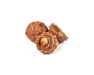 chocolate candy isolated on white background