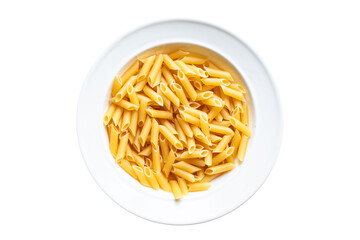 pasta penne durum wheat trend meal snack copy space food background rustic. top view