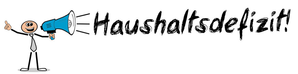 Obraz premium Haushaltsdefizit! 