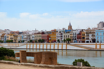 Historic buildings and monuments of Seville, Spain. Spanish. PLAZA de TORO