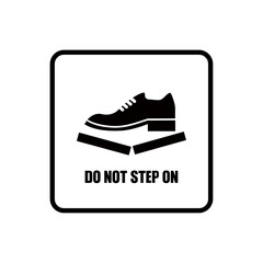 Do not step on icon