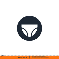 underwear icon vector illustration simple design element logo template