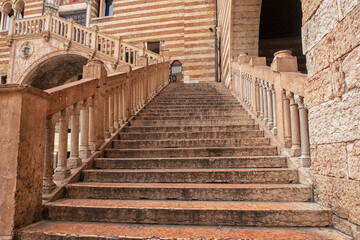 Obraz na płótnie Canvas Verona, beautiful view of the historic center.