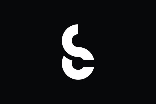recommend clip art: SC logo letter design on luxury background. CS logo monogram initials letter concept. SC icon logo design. CS elegant and Professional letter icon design on black background. S C CS SC