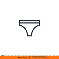 underwear icon vector illustration simple design element logo template