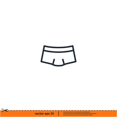 underwear icon vector illustration simple design element logo template