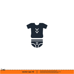 underwear icon vector illustration simple design element logo template