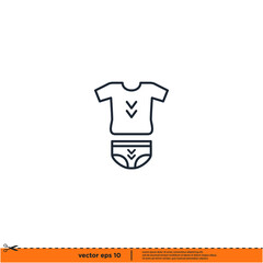 underwear icon vector illustration simple design element logo template
