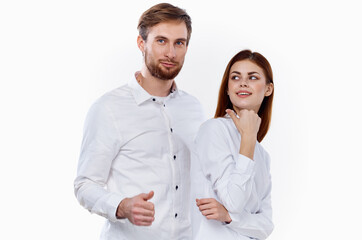 manager designer work staff and white shirt light background mockup
