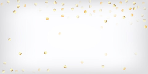 Gold, Silver VIP Flying Bokeh Confetti. Sparkling