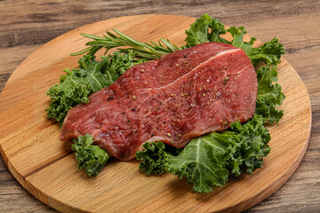 Raw beef steak for grill