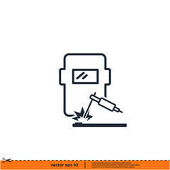 welding icon vector illustration logo template simple design element