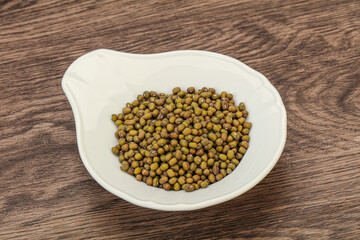 Vegetarian cuisine - dry green lentil