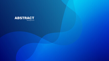 Abstract blue background and curve shape, background with copy space for design, vector.