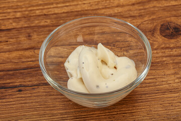 Caesar cream sauce with parmesan and herbs