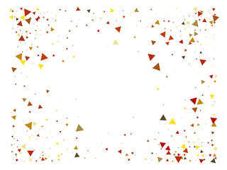 Triangle Explosion Confetti. Textured Data Particles Bang. Triangles