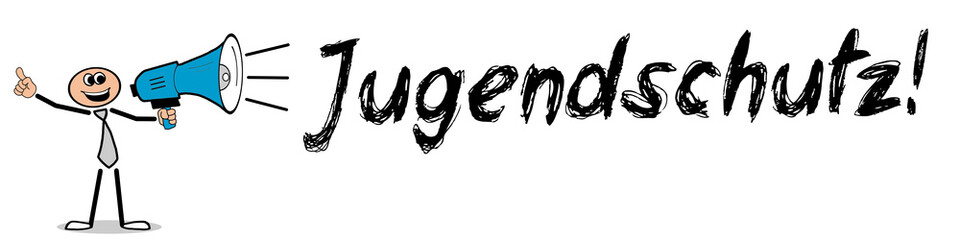 Obraz premium Jugendschutz!