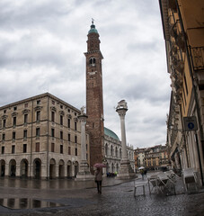 Obraz premium Vicenza, beautiful view of the historic center.
