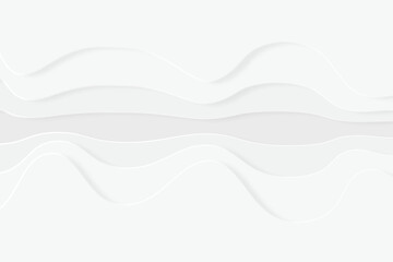 Fototapeta premium Abstract Gray Gradient Wave Surface Curve Vector White Background