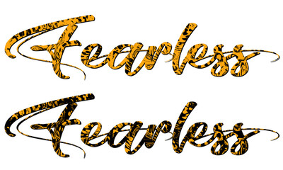 fearless writing, word of fearless pattern