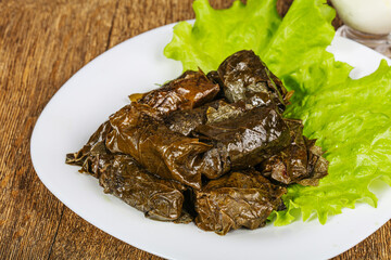 Turkish traditional cuisine - Grape Dolma
