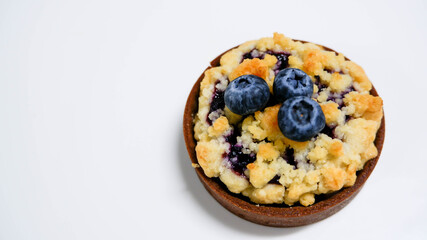  blueberry crumble tart top fresh blueberry