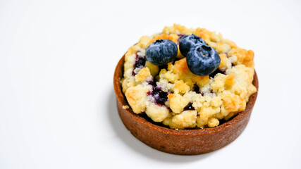  blueberry crumble tart top fresh blueberry